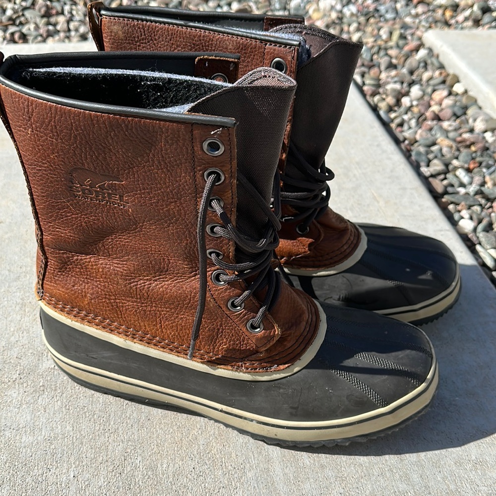 Men’s waterproof sores boots w wool liner